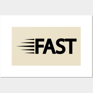 Fast being fast typography design Posters and Art